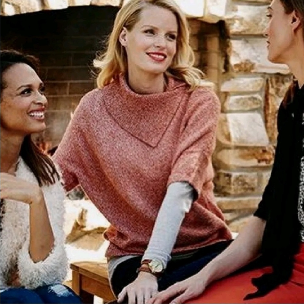 Cabi Oversized Tumeric Fleck Foldover Collar Comf… - image 4